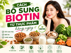Cách bổ sung biotin từ những thực phẩm hằng ngày hiệu quả và an toàn